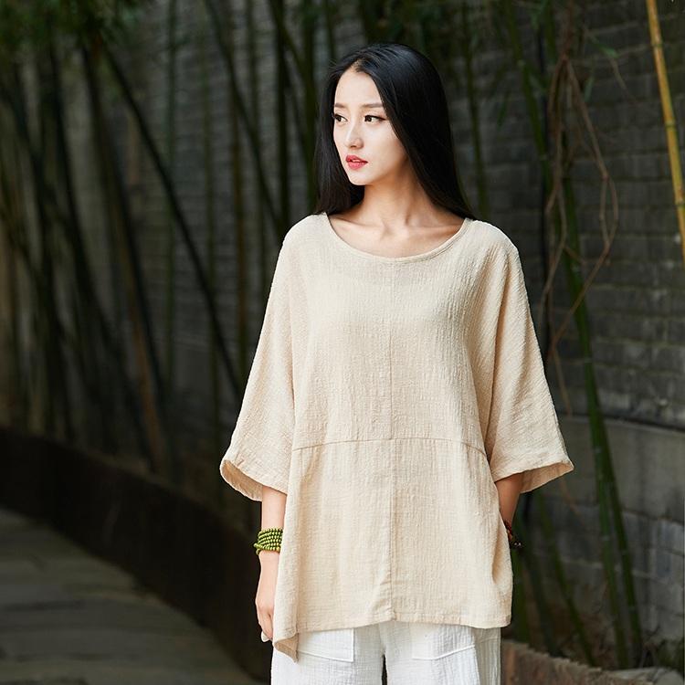 Flowy 3/4 Batwing Sleeve T-Shirt