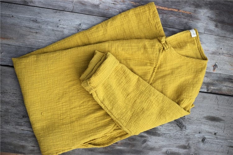 Oversized Cotton Linen Tunic Dress