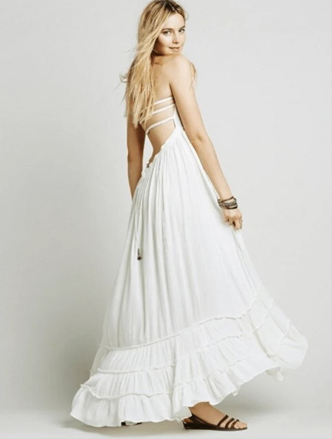 Empire Waist Modern Boho Flowy Sundress