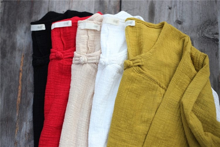 Oversized Cotton Linen Tunic Dress