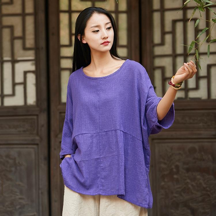 Flowy 3/4 Batwing Sleeve T-Shirt