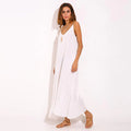 Boho V Neck Sleeveless Beach Dress
